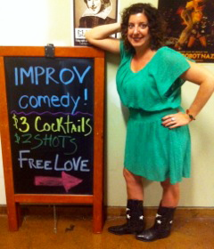 Amy Angelilli teaches improv & online dating! Same difference, right? 