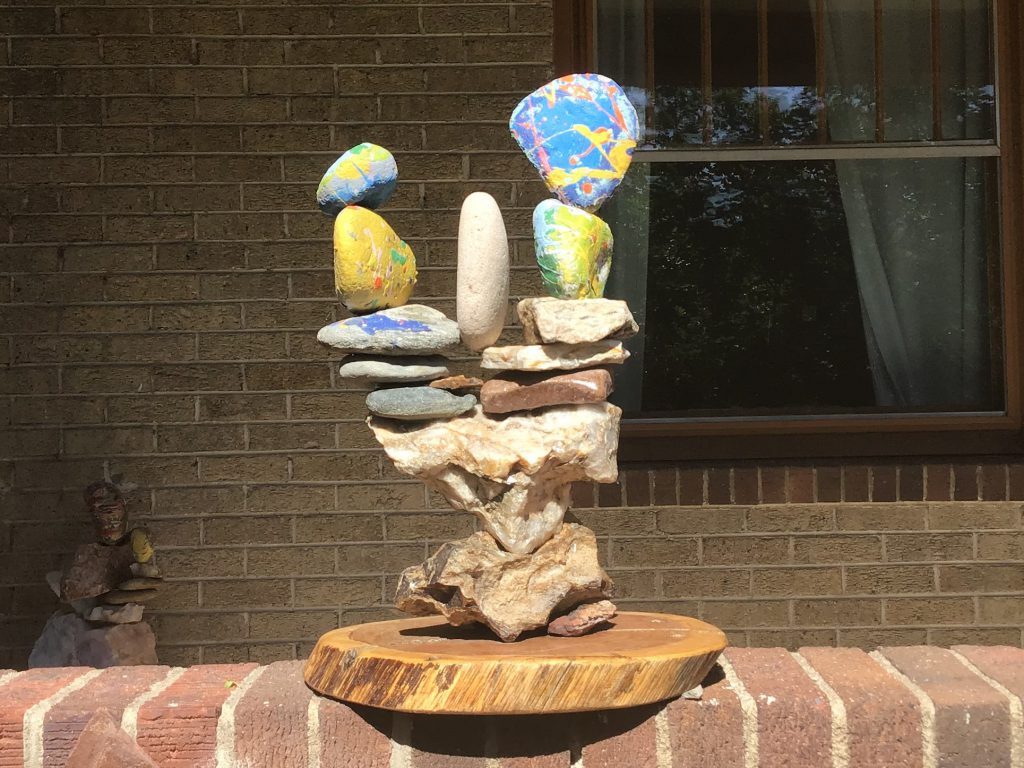 Stone-balancing with Tom O'Dwyer